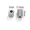 Wholesale Stainless Steel Bead Accessories With Hirback Pattern And Electroplating Process Light Luxury Style Drum Beads