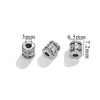 Wholesale Stainless Steel Bead Accessories With Hirback Pattern And Electroplating Process Light Luxury Style Drum Beads