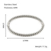 Wholesale Stainless Steel Bead Bracelet Retro Style With Electroplating For Female