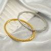 Wholesale Stainless Steel Bead Bracelet Retro Style With Electroplating For Female