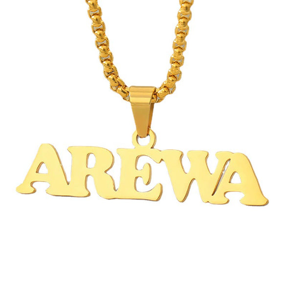 Wholesale Stainless Steel Bead Chain Necklace Rock Style Geometric Electroplated Unisex