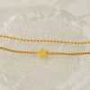 Wholesale 316L Stainless Steel Beads Twisted Chain Doublelayer Stacked Fivepointed Star Electroplated Women's Bracelet