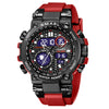 Wholesale Stainless Steel Belt Men's Multifunctional Electronic Quartz Watch With Dual Time Calendar And Round Dial Waterproof And Leisure Style