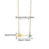 Wholesale Stainless Steel Birthstone Necklace With Arrow Piercing Heart Pendant Electroplated In 18K Gold