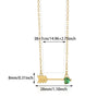 Wholesale Stainless Steel Birthstone Necklace With Arrow Piercing Heart Pendant Electroplated In 18K Gold