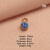 Wholesale Stainless Steel Birthstone Pendant Jewelry Accessories With Electroplating