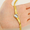 Wholesale Stainless Steel Blade Chain Love Zircon Heartshaped Necklace With Electroplating For Women Fashion Style