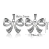 Wholesale Stainless Steel Bow And Butterfly Pendant Necklace For Ladies With 18K Gold Plated Electroplating