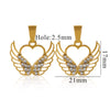Wholesale Stainless Steel Bow And Butterfly Pendant Necklace For Ladies With 18K Gold Plated Electroplating