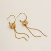 Wholesale Stainless Steel Bow Cshaped Electroplated Earrings For Women