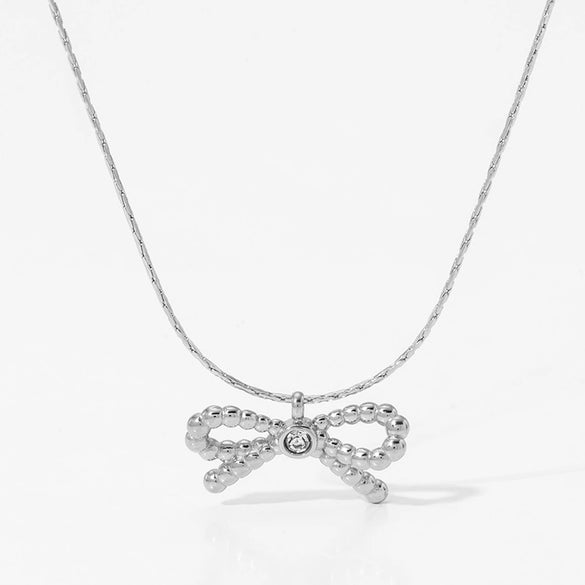 Wholesale Stainless Steel Bow Earrings And Butterfly Necklace For Women With Electroplating Featuring Butterfly Dragonfly And Insect Patterns
