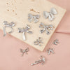 Wholesale Stainless Steel Bow Handmade Diy Pendant Necklace Jewelry Accessories With Electroplating