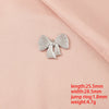 Wholesale Stainless Steel Bow Handmade Diy Pendant Necklace Jewelry Accessories With Electroplating