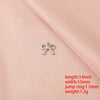 Wholesale Stainless Steel Bow Handmade Diy Pendant Necklace Jewelry Accessories With Electroplating
