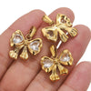 Wholesale Stainless Steel Bow Jewelry Pendant With Electroplating Craft And Handmade Style