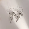 Wholesale Stainless Steel Bow Pendant Earrings Jewelry For Female With Electroplating Treatment