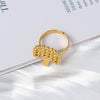 Wholesale Stainless Steel Bow Ring Electroplated Fashion Jewelry For Women