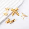 Wholesale Stainless Steel Bow Shaped Pendant Jewelry Accessories With Electroplating Treatment