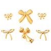 Wholesale Stainless Steel Bow Shaped Pendant Jewelry Accessories With Electroplating Treatment