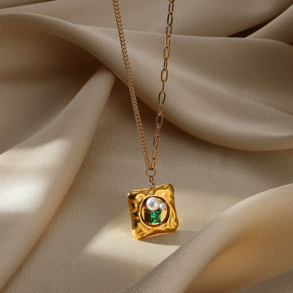 Wholesale Stainless Steel Bow Star Geometric Light Luxury Women's Necklace With Electroplating