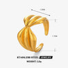 Wholesale Stainless Steel Bow Tie Ring With 18K Gold Plated Electroplating For Ladies