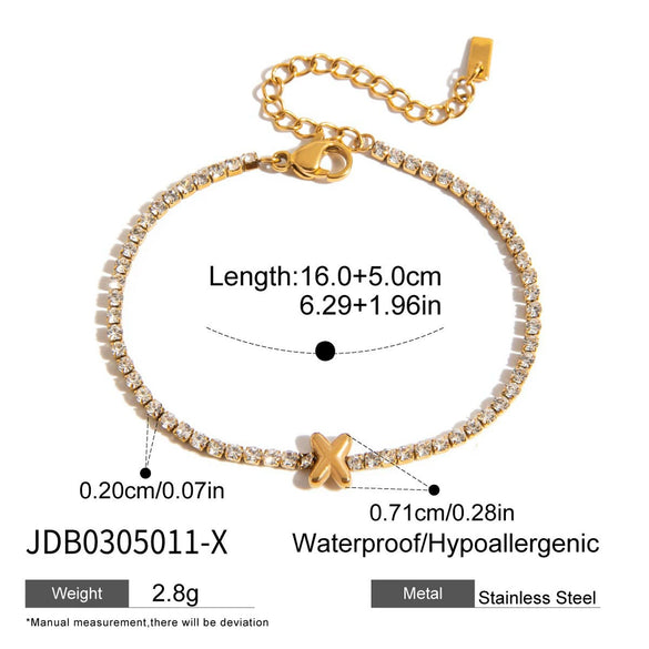 Wholesale Stainless Steel Bracelet With Balloon Shape And English Letters Hand Decorated And Electroplated