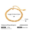 Wholesale Stainless Steel Braided Snake Bone Chain Bracelet Electroplated Unisex