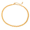 Wholesale Stainless Steel Braided Snake Bone Chain Necklace With Electroplating Treatment