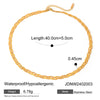 Wholesale Stainless Steel Braided Snake Bone Chain Necklace With Electroplating Treatment