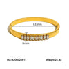 Wholesale Stainless Steel Buckle Bracelet Geometric Diamond Women's Fashion Allmatch