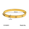 Wholesale Stainless Steel Buckle Bracelet Geometric Diamond Women's Fashion Allmatch