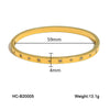 Wholesale Stainless Steel Buckle Bracelet Geometric Diamond Women's Fashion Allmatch