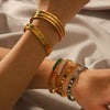 Wholesale Stainless Steel Buckle Bracelet Geometric Diamond Women's Fashion Allmatch