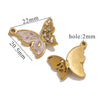 Wholesale Stainless Steel Butterfly Pendant With Vintage And Cartoon Animal Patterns Electroplated Diy Niche Accessories