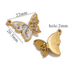 Wholesale Stainless Steel Butterfly Pendant With Vintage And Cartoon Animal Patterns Electroplated Diy Niche Accessories