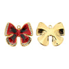 Wholesale Stainless Steel Butterfly Single Hole Pendant Jewelry Accessories With Four Leaf Clover Pattern And Dripping Oil Design