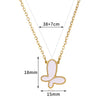Wholesale Stainless Steel Butterfly Style Pendant Necklace With Ochain And Electroplating Treatment