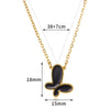 Wholesale Stainless Steel Butterfly Style Pendant Necklace With Ochain And Electroplating Treatment