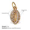 Wholesale 316L Stainless Steel Cartoon Animal Zodiac Inlaid Rhinestone Starfish Coconut Tree Pendant Necklace Bracelet Accessories Electroplated