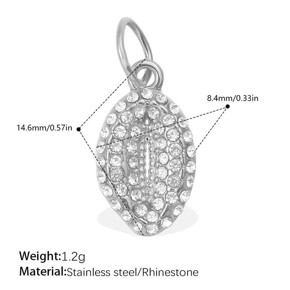 Wholesale 316L Stainless Steel Cartoon Animal Zodiac Inlaid Rhinestone Starfish Coconut Tree Pendant Necklace Bracelet Accessories Electroplated