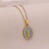 Wholesale Stainless Steel Cartoon Character Religious Clavicle Chain Necklace With Cross Pendant