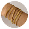 Wholesale Stainless Steel Chain Bracelet For Women Fashion Personality Gold Electroplated Jewelry
