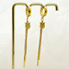 Wholesale Stainless Steel Chain Tassel Earrings Electroplated With Sun Moon Stars Flowers Animal Shapes