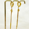 Wholesale Stainless Steel Chain Tassel Earrings Electroplated With Sun Moon Stars Flowers Animal Shapes