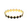 Wholesale Stainless Steel Clover Female Bracelet With Enamel And Electroplating Craft