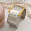 Wholesale Stainless Steel Color Matching Bracelet With Geometric Style And Electroplating Treatment