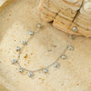 Wholesale Stainless Steel Colored Zircon Shell Pendant Necklace Electroplated Fashion Style For Women