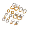 Wholesale Stainless Steel Colormatching Circular Earrings With Geometric Style And Electroplating Treatment For Women