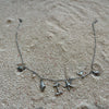 Wholesale Stainless Steel Conch Shell Pendant Necklace With O Shaped Chain And Letter Pattern Electroplated