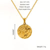 Wholesale 316L Stainless Steel Constellation Pendant Necklace With Electroplating And Cross Chain